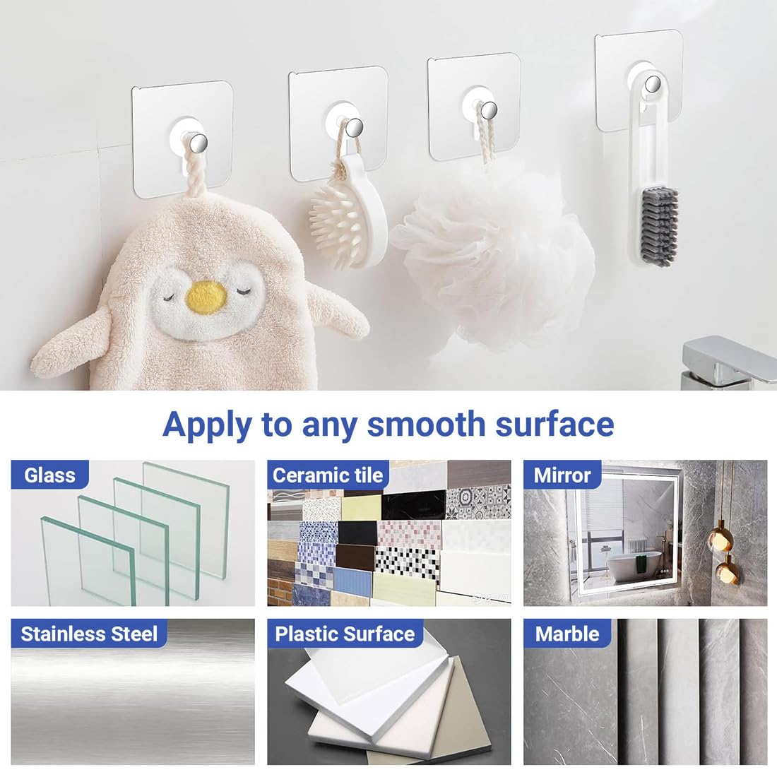fischer - Fissare quadri per appendere quadri senza fori. Appendi quadri senza chiodi. Appendi chiavi, Appendi quadri, ganci per appendere quadri. Usalo su gesso, legno o cartongesso. Bianco (Blister