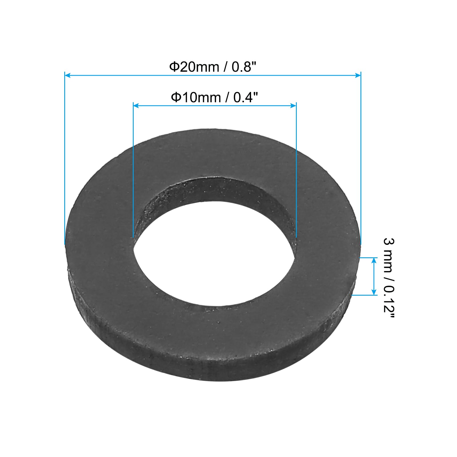 PATIKIL M10 Rubber Flat Washer - Image 2
