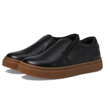 Geox Kids J Nashik Boy (Little Kid/Big Kid) Boys Shoes Black/Cognac