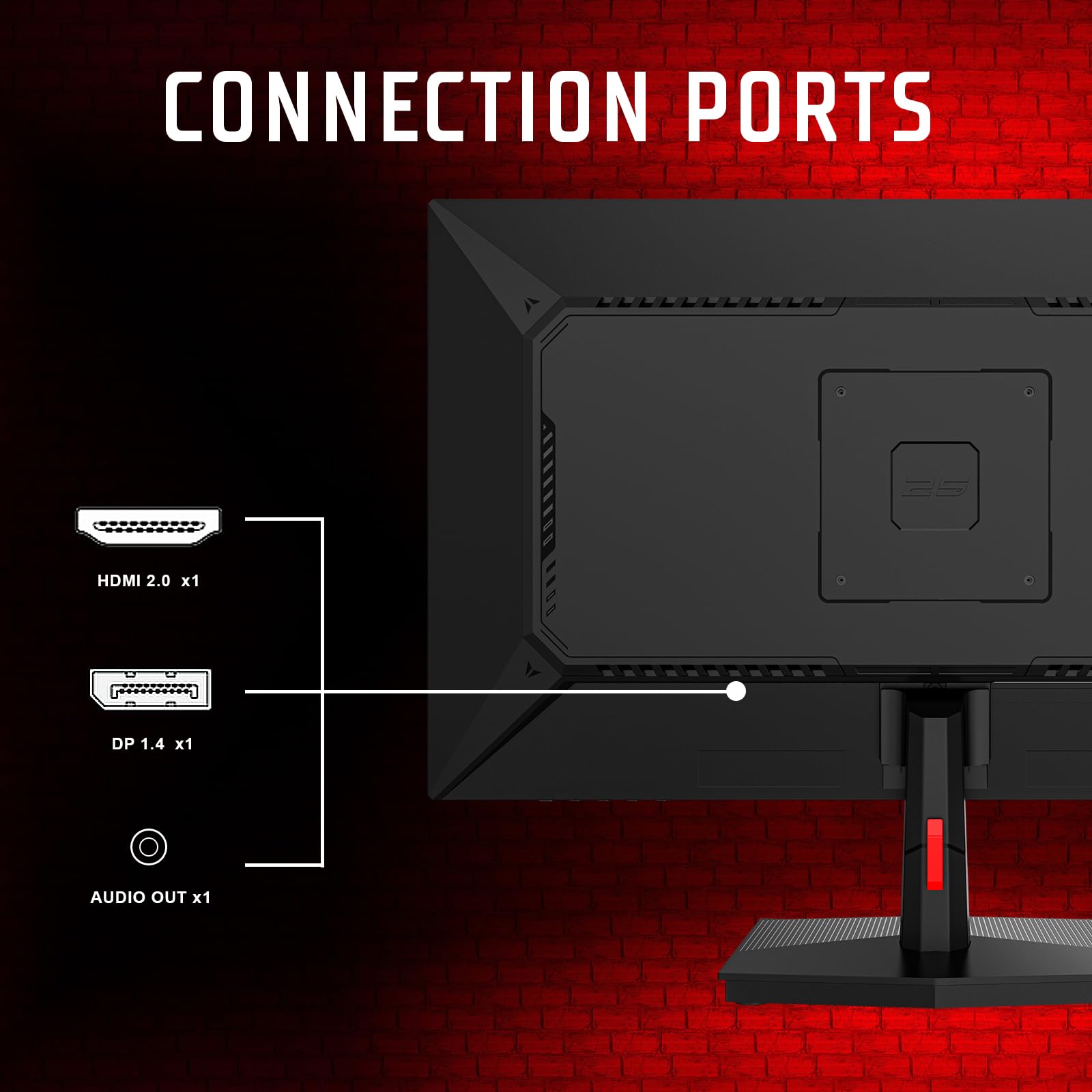 Écran PC Gamer ITek GGF 25" Noir - IPS Full HD 180Hz - DisplayPort/HDMI - Neuf