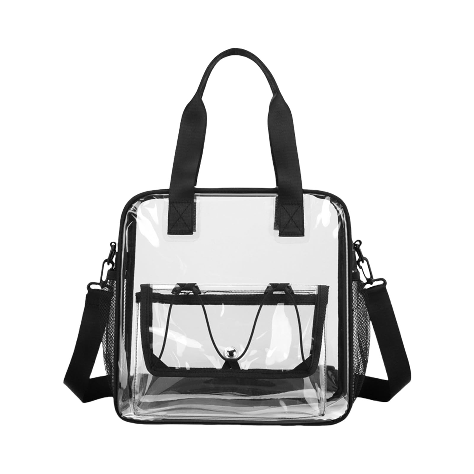 Elnwnnkc Clear Waterproof Carryall Bag Multipurpose Travel Organizers for Swimming Gear Beach Essential and Daily Use Ransparent Shoulder Bag