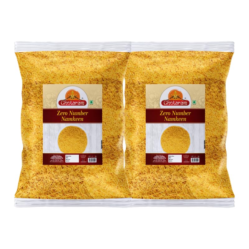 Ghotaram Organic Nylon Sev||Bhel Namkeen Sev||Bhel Chaat Sevpuri Papdi Sev Namkeen Indian Snack (Non Spicy)||Pure Besan Namkeen Snacks||Barik Sev Sev Puri Bhel Puri Sev Fine Sev-150g*2Pack (B0C9M7RS3Y) Amazon Price History, Amazon Price Tracker