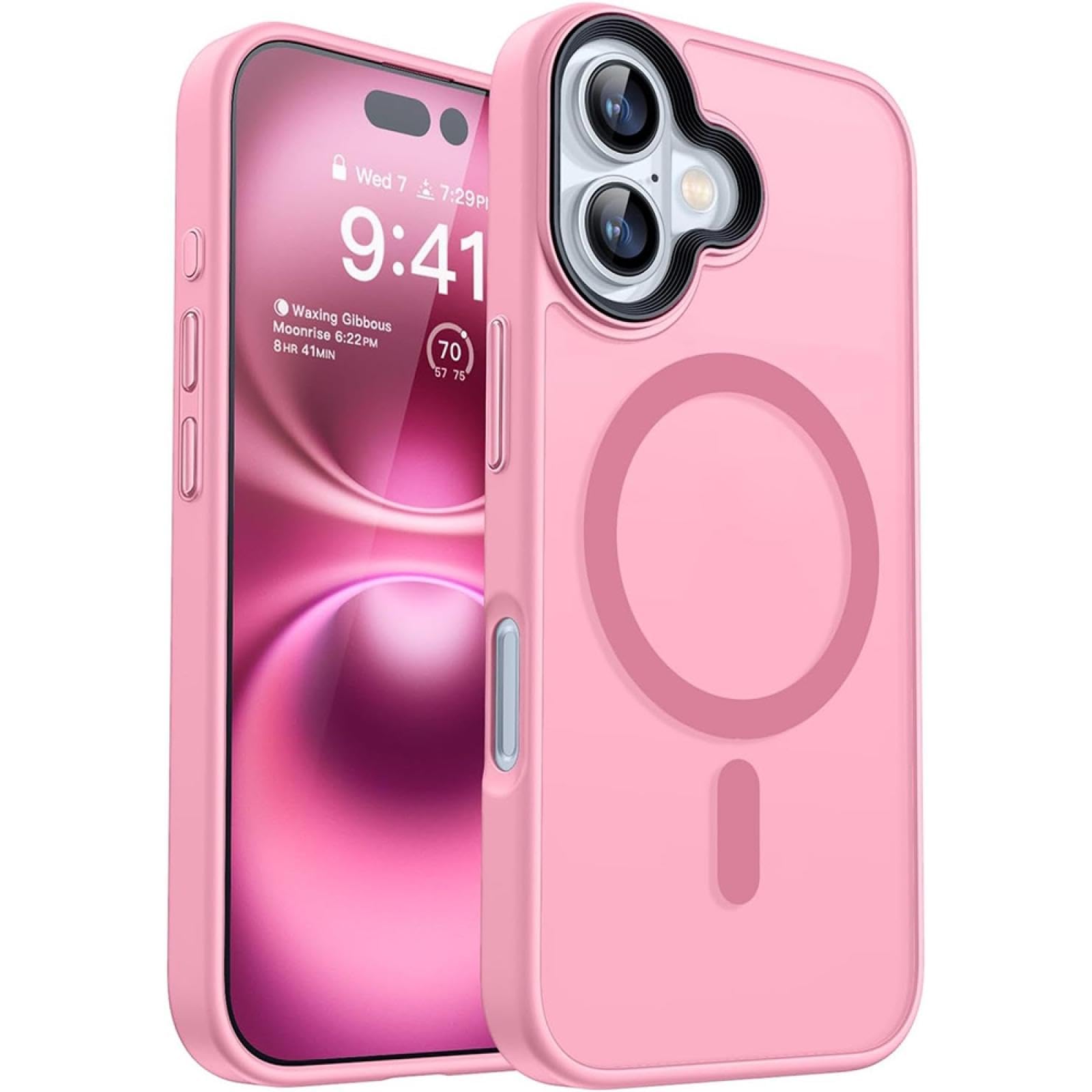 Coque iPhone 13 Pro Rose Rigide Transparente Mate Coque Armor - 7