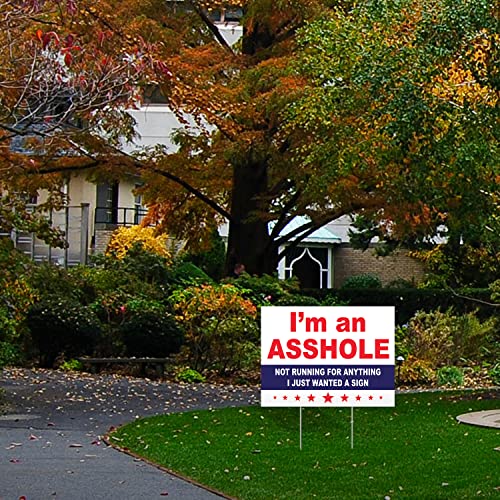 I'm An Asshole 2020 Yard Sign | Funny I'm An Asshole Political Yard Sign | Yard Stake Included #TOP1
