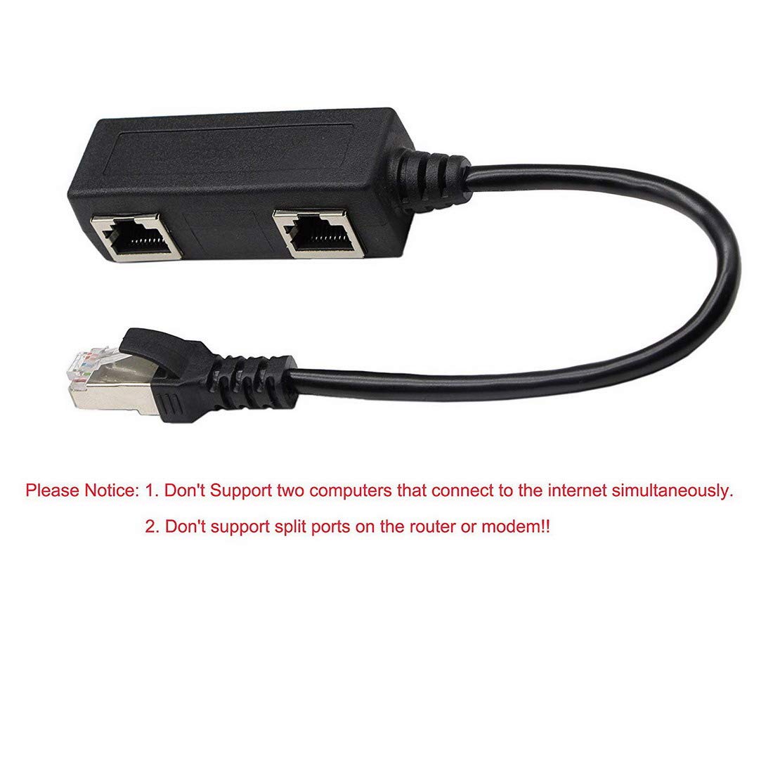 Amazon.co.jp: RJ45ネットワークスプリッタアダプタケーブル（20CM）1