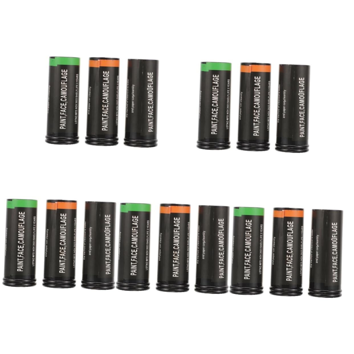 Healeved 15 Piezas Barras de Pintura Facial No Tóxicas para Halloween y Cosplay Kit de Maquillaje para Fiestas Pintura Rápida y Lavable para Diseño Creativo y Decoración de Caras