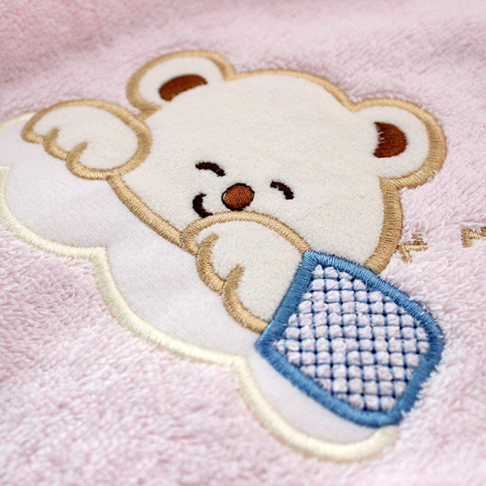 Handtuch Badetuch Großes Babybadeblatt 43 x 43 Zoll bestickter Bär gedruckt Kinder Badetuch Baumwolle für maximale Weichheit und Saugfähigkeit,3-Stück Badehandtücher (Color : 3piece)