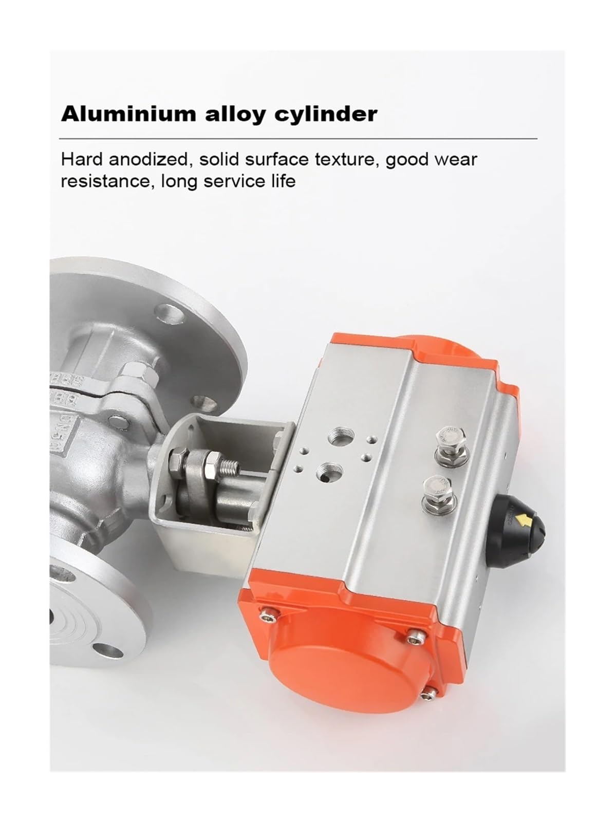 Valvole a Sfera pneumatiche ad interruzione Rapida for Vapore ad Alta Temperatura a Doppio Effetto con Flangia pneumatica da 3/4".