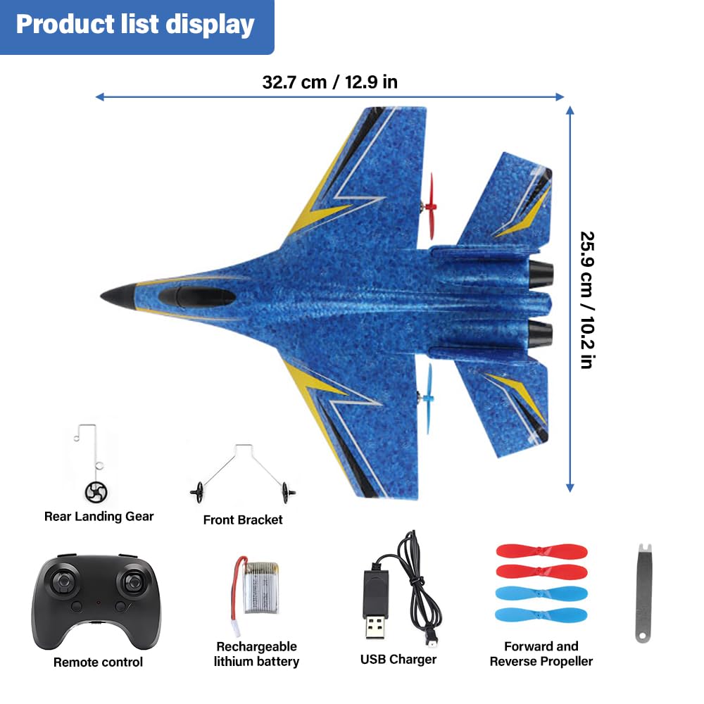 Avion Télécommandé, F22 RC Avions Radiocommandé, 2.4 GHz Avione Télécommandé Avions RC pour Enfants, Avion de Chasse Radiocommandé, Planeur Volant Télécommandés pour Débutants Enfants Adultes
