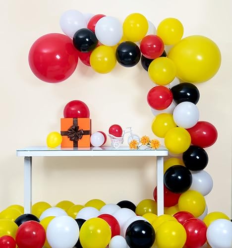 Miniatura 6 de Ponamfo Kit de arco de globos blancos 120 globos blancos de 18 + 12 + 10 + 5 pulgadas, kit de guirnalda de globos blancos Mette de diferentes