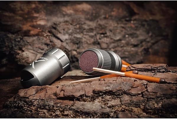 EXOTAC - MATCHCAP XL Waterproof Camping Match Kit Holder with Integrated Striker in Trapped Blister - 5