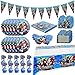 71 Pezzi Set di Stoviglie per Feste, Avengers Bambini Feste di Compleanno, Vendicatori Tema Decorazioni di Compleanno per 10 Bambini