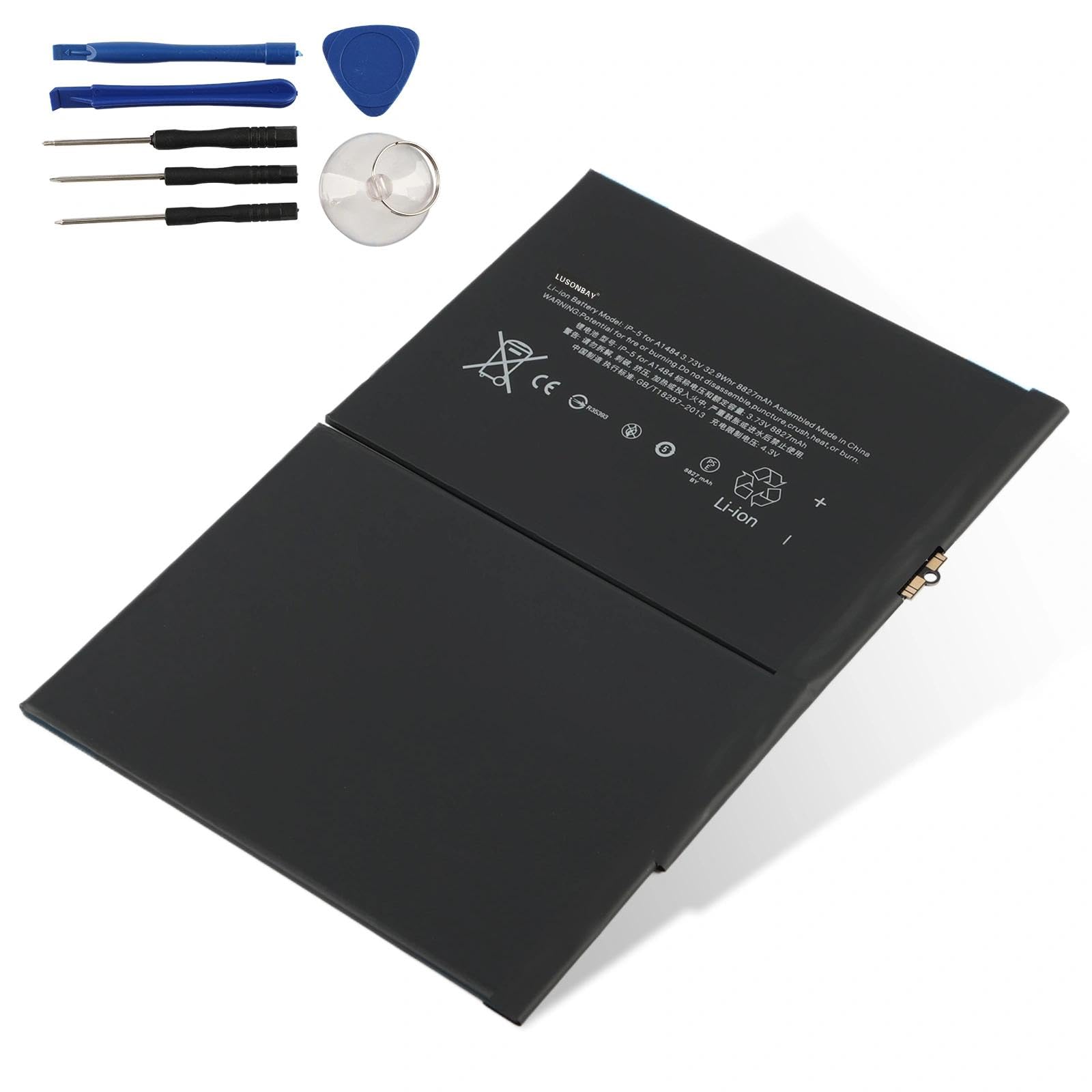 (2644)iPad 5 バッテリー85%◎ A1484 Tablet Battery Replacement for iPad 5 6 7 A1822 A1823 A1893