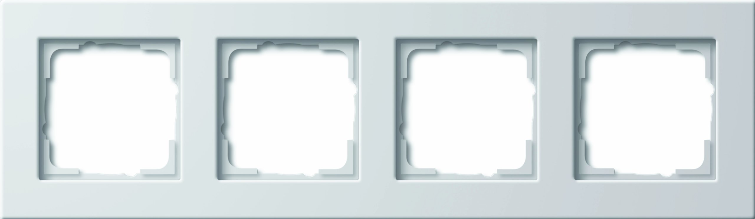 Cadre Gira Tx 44 étanche quadruple argent pour zones humides