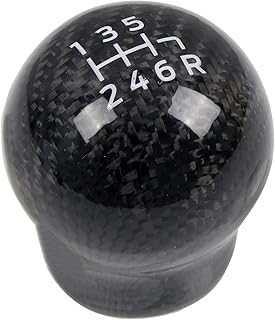 HIGH FLYING for Subaru WRX STI 2007-2021, BRZ/for Toyota 86 (ZN6/ZC6) 2012-2021 Car Accessories Real Carbon Fiber Gear Shift Knob Replacement (6-Speed) 1pc