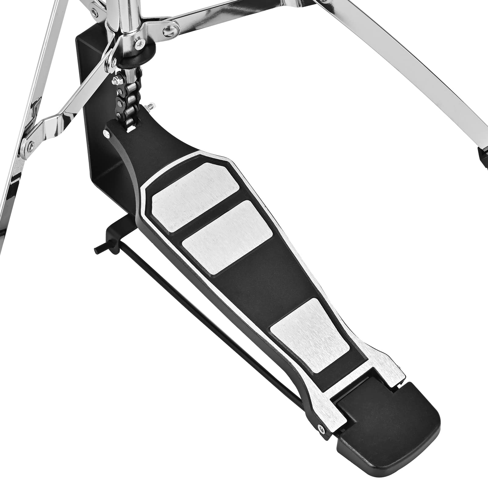 Hi-Hat-Ständer, doppelstrebig, 3-beinig, verstellbarer Hi-Hat-Beckenständer mit glattem Pedal, leicht (2 kg)