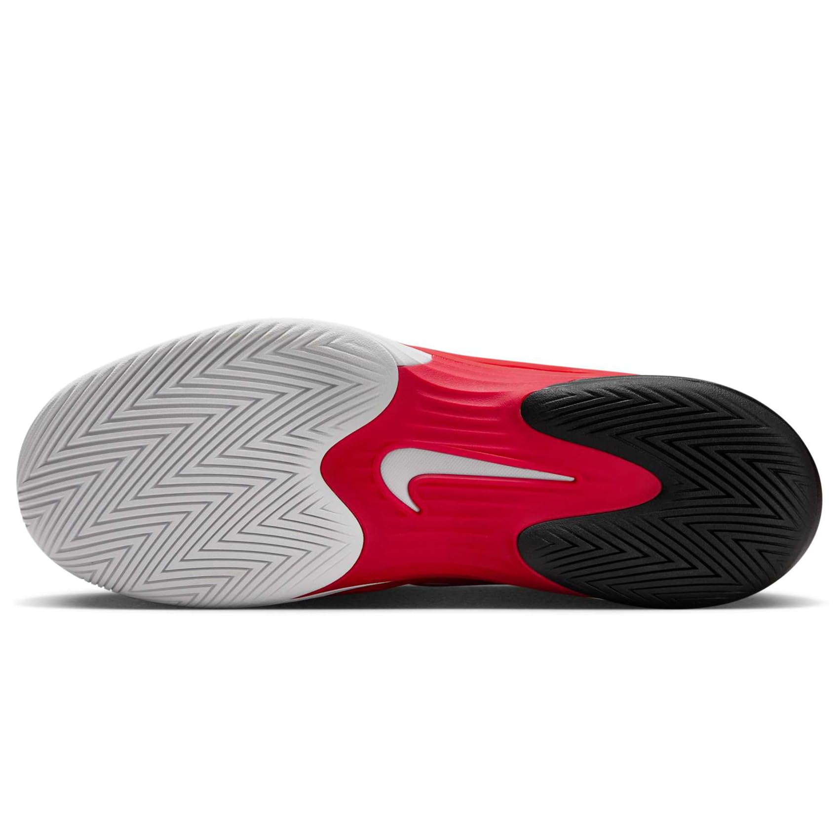 Nike Vapor 12 - Tenis de pista dura para hombre (FV5552-600, rojo universitario/negro/rojo gimnasio/blanco)