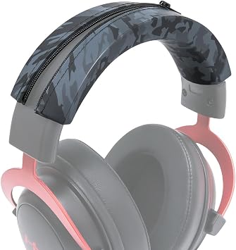 WC BandZ Cloud - Silicone Headband Cover for HyperX Cloud Series Headphones by Wicked Cushions | Enhanced Comfort, Style, Sweat Protection | Exclusively for HyperX Cloud Series | Black Camo