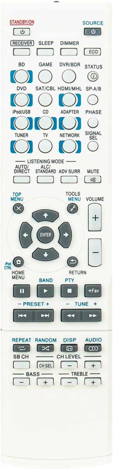 VINABTY New AXD7736 Remote Control Replacement - AXD7719 Replace Remote Control fit for PIONEER AV Receiver AXD7736 AXD7719 VSX-S510 VSX-S510-K/S VSX-S310 VSX-S310-K/S Remote Controller