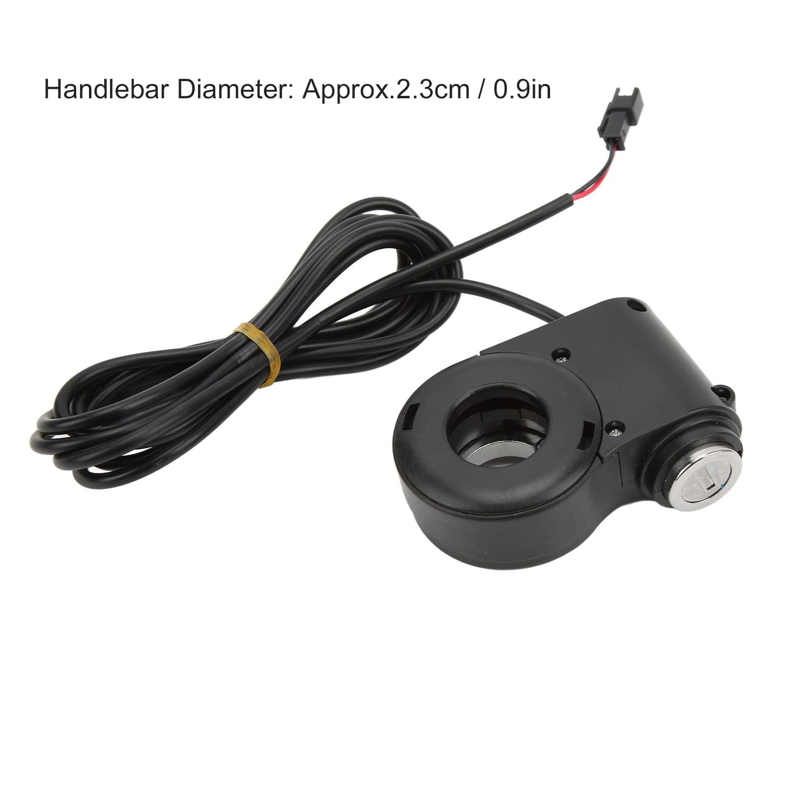 Maniglia acceleratore a pollice per bici elettrica 12/24/36/48V, kit blocco pollice per scooter elettrici Accessorio per scooter con interruttore per manubrio da 2,3 cm/0,9