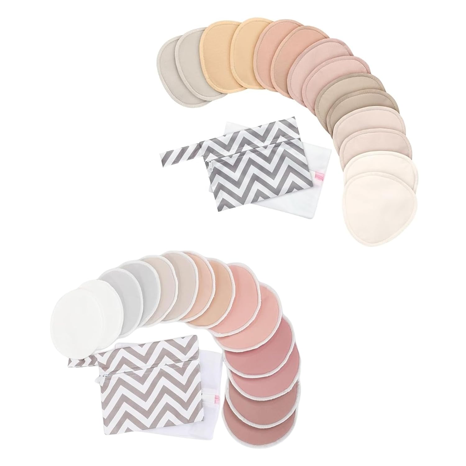 KeaBabies Nursing Pads Breast Pads for Breastfeeding and Reusable Nursing Pads for Breastfeeding, 14-Pack – Nursing Bra Nipple Pads for Breastfeeding, 4-Layers Nursing Pads