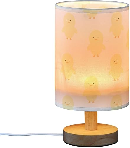 Table Lamp Bed Side Lamp Elegant Cute Pastel Yellow Duck Lamps for Reading Homes