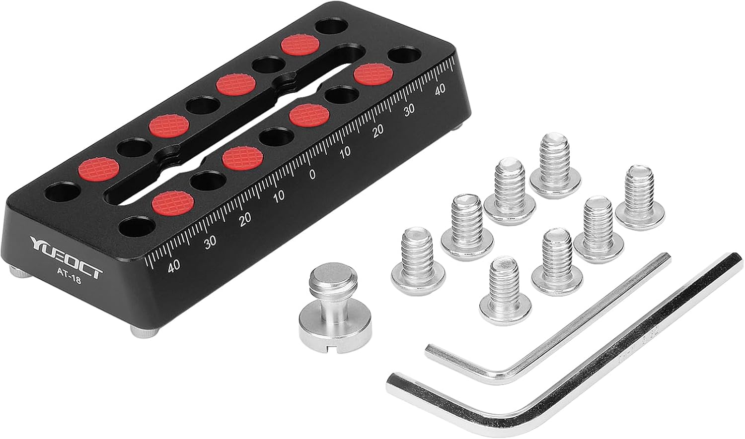 100mm/3.94" Telescope Rail Bar Vixen Style Dovetail Mounting Plate, with M6 1/4" 3/8" Camera Screw for Telescope Saddle Mount Base OTA Equatorial Head Tripod Adapter Sky Astrophotography
