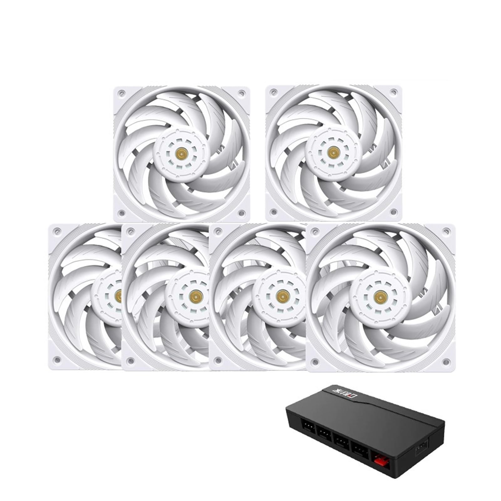 Ventilateur de refroidissement CPU T30 120mm PWM 4PIN 2150 tr/min silencieux blanc