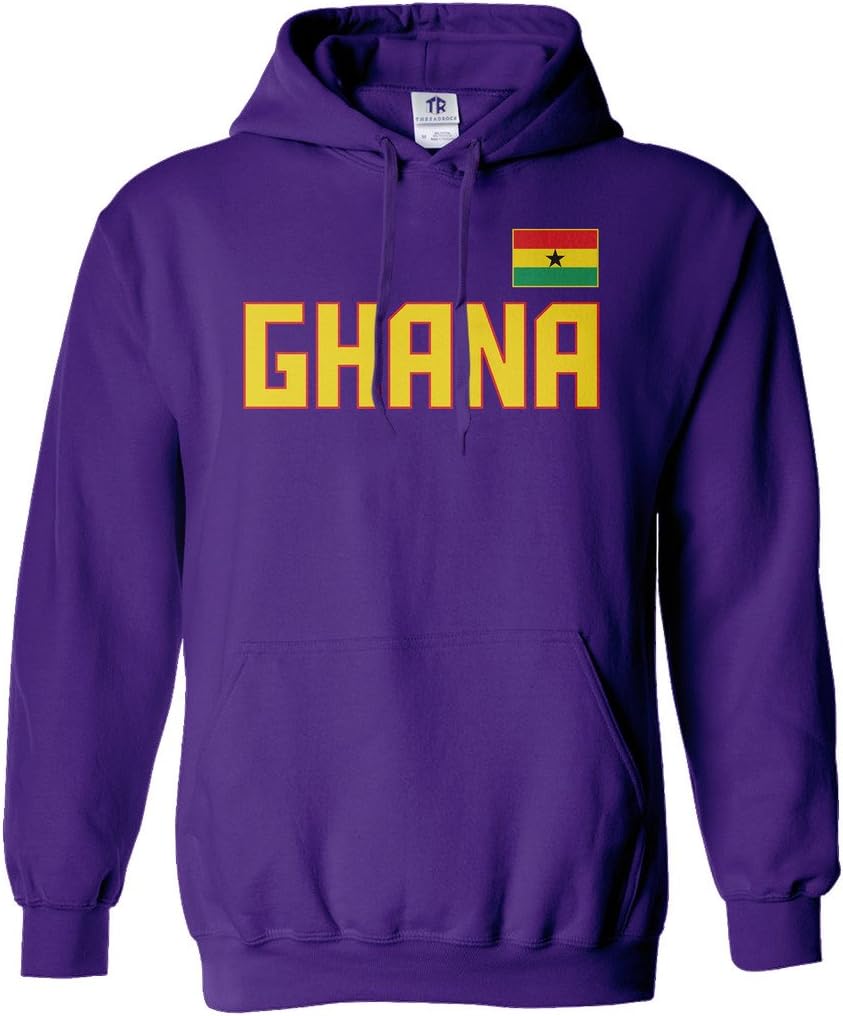 Threadrock Women's Ghana National Pride Hoodie Sweatshirt