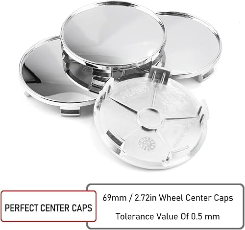 Miniatura 6 de RTrhinoTuning 4 tapas centrales de rueda de 2.717 in compatibles con llantas de rueda E81 E87 E87 F20 F87 M2 E90 F30 F83 M4, diámetro exterior 2.72