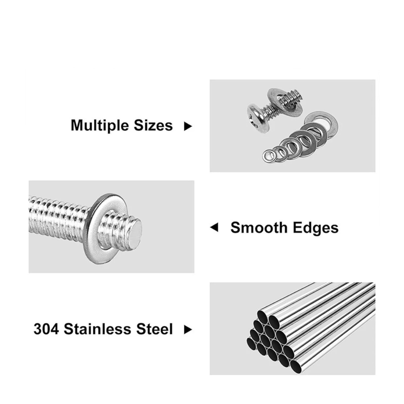 100/900Pcs Rondelles M2-M10 Inox