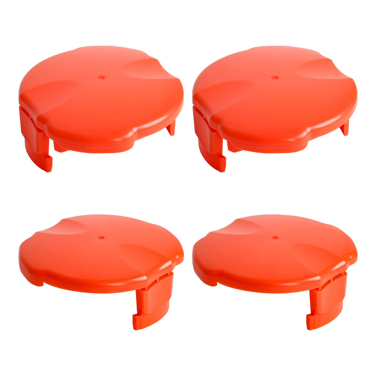 FLY021 Strimmer Spool and FLY060 Spool Cover for Flymo Contour XT Mini Trim Power Trim Multi Trim, 1.5mm Double Autofeed Spool Line and Cover (4 cover)