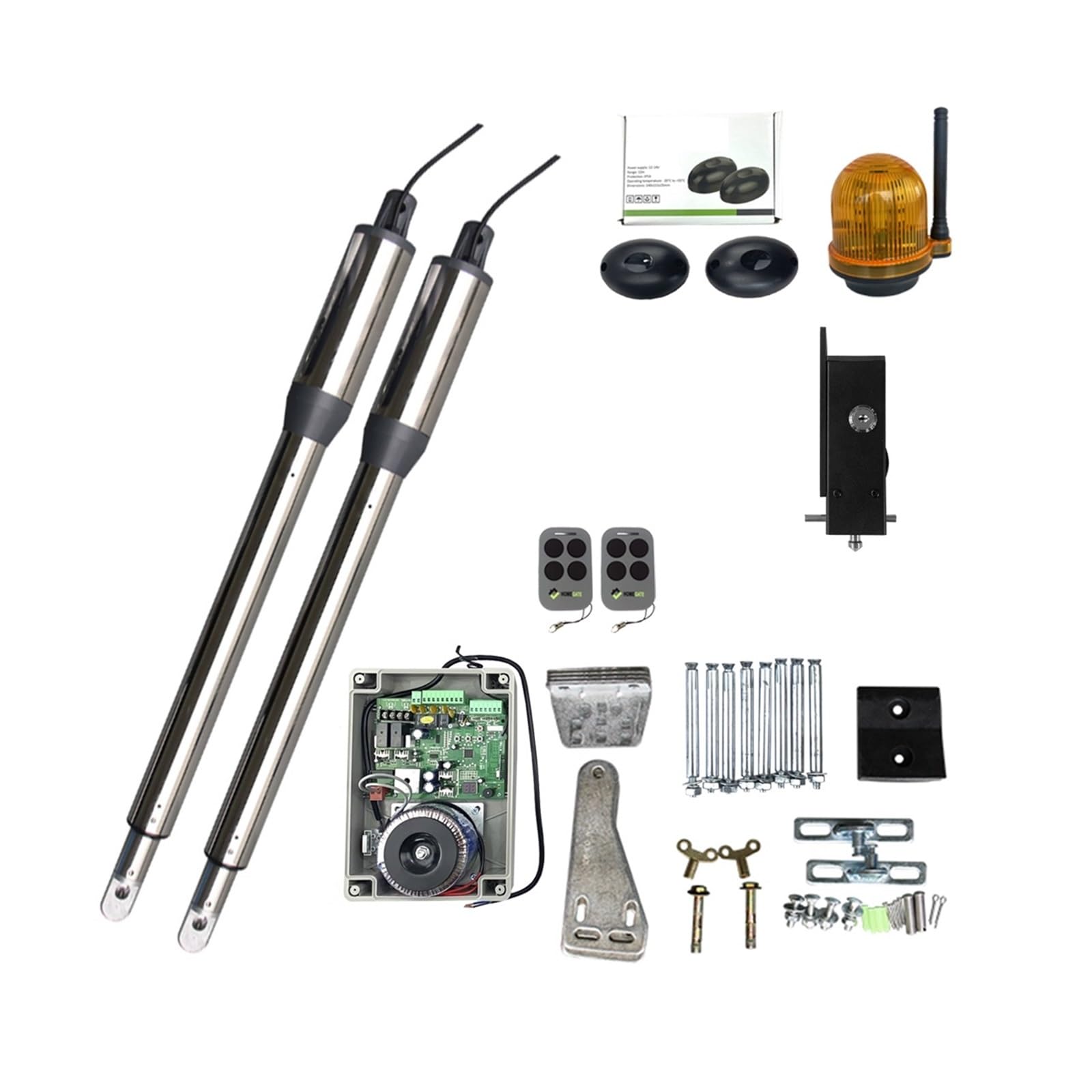 Rsgxlfqzvak 200Dcslys111d02 Automatic Gate Opener, Automation For Gates Swing Gate Actuator Linear 24V Door Opener Remote Control(200Dcslys111d02)