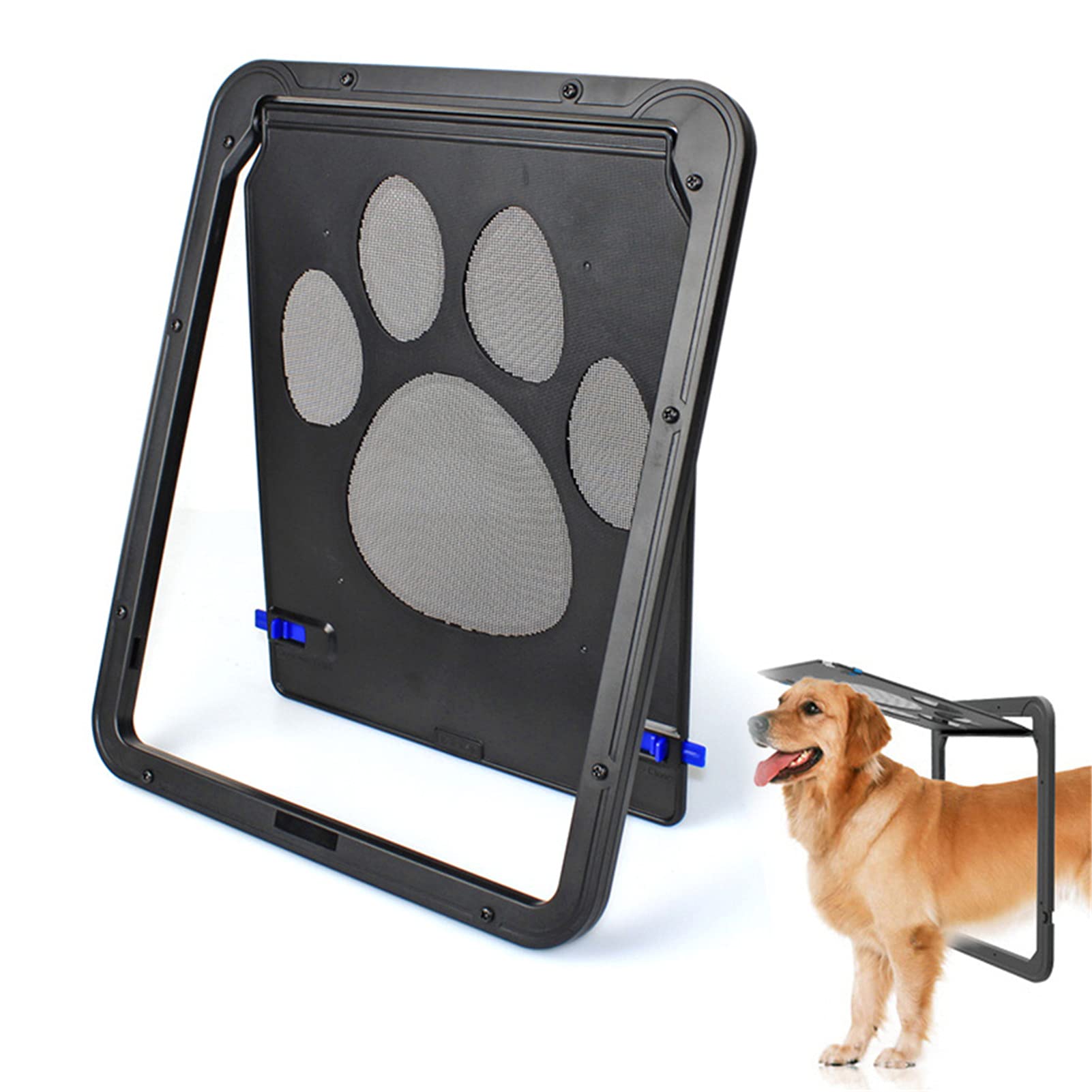 Buy DUBENS 4Way Lockable Plastic Pet Large Dog Cat Door for Screen