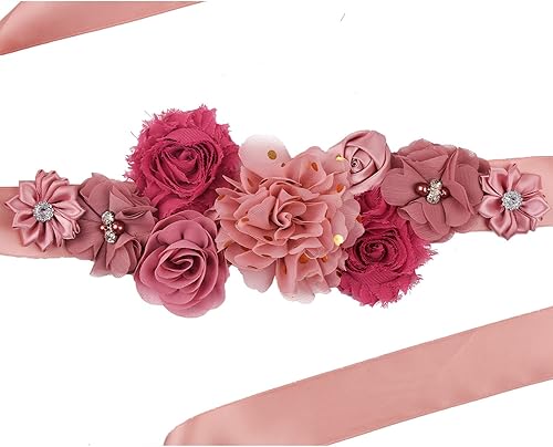 Miniatura 8 de Vemonllas Cinturón de maternidad para mamá para ser papá para ser ramillete, decoración de baby shower, accesorios para fotos de embarazo, regalos