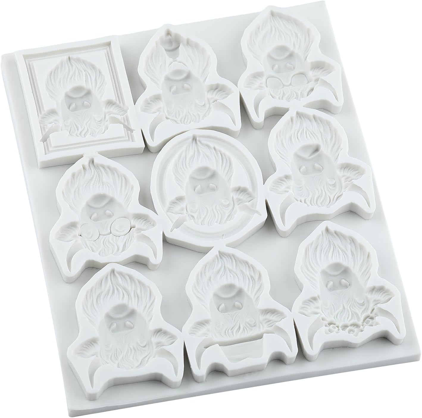 Scotch Cattle Polymer Clay Mold Animal Clay Mold Highland Cow Silicone Molds for DIY Crafts Epoxy Resin Casting Air Dry Polymer Plaster Jewelry Making