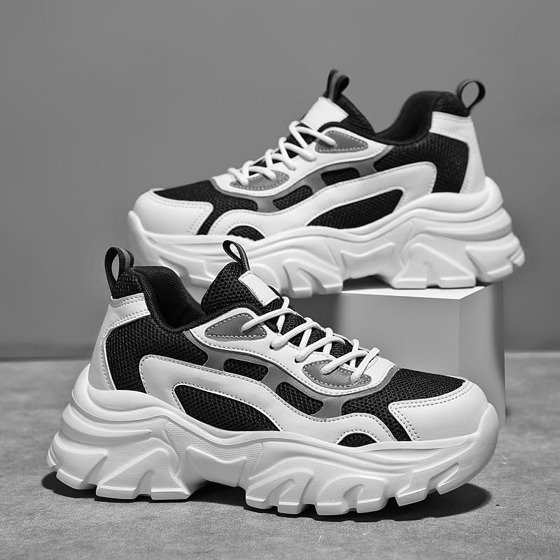 Women's Sports and Casual Fashion Thick-Soled Shoes with Breathable mesh Upper, Available in Four Seasons.3