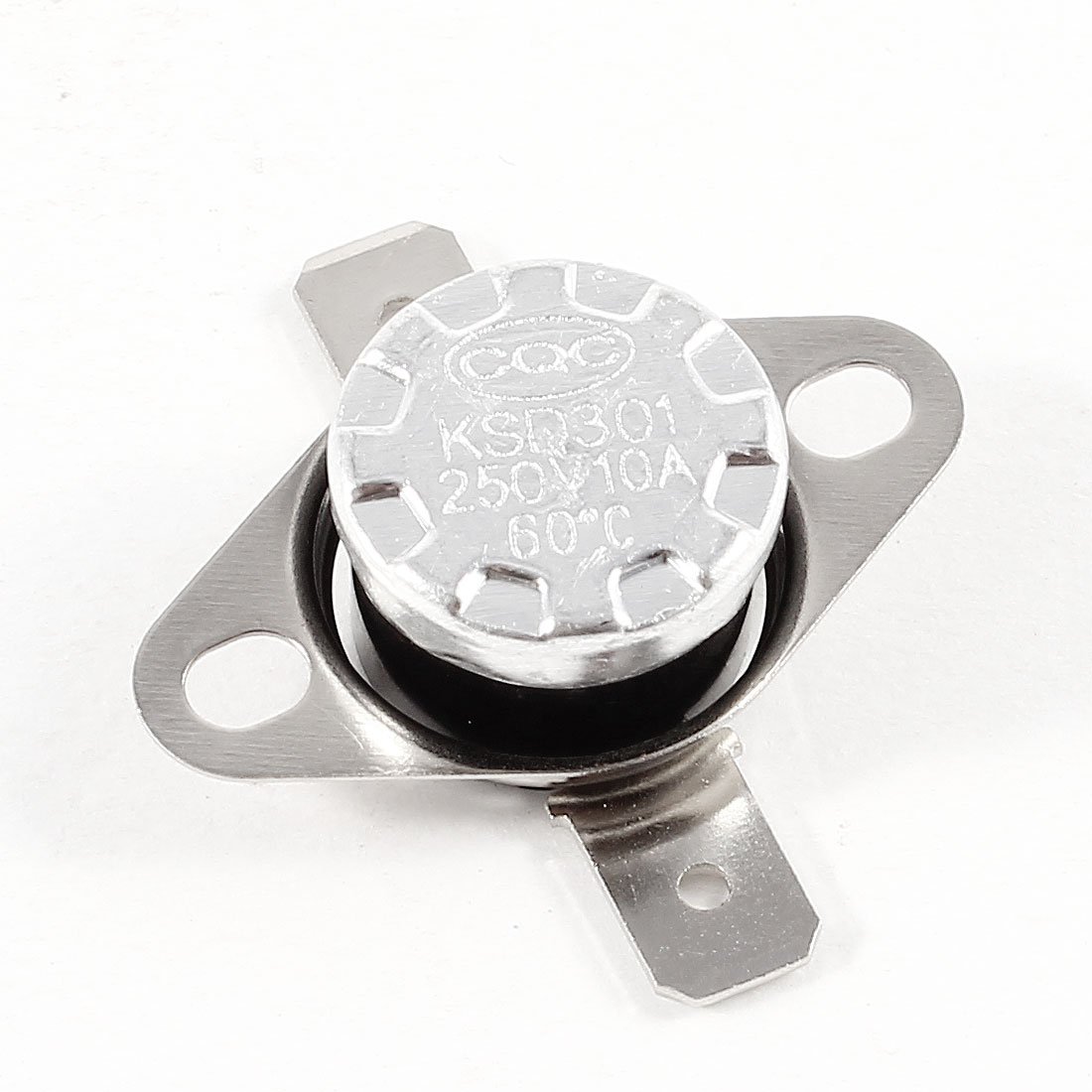 Uxcell Silver Sourcingmap Ksd301 Ac 250V 10A 60C Celsius Nc Temperature Control Switch Thermostat
