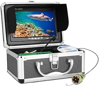 CâMera De Pesca SubaquáTica Kit de câmera de vídeo para pesca subaquática 1000TVL 6pcs IR/LED branco com monitor colorido de 7 polegadas 10M 15M 20M 30M ICE Fish Finder Localizador De Peixes De VíDeo