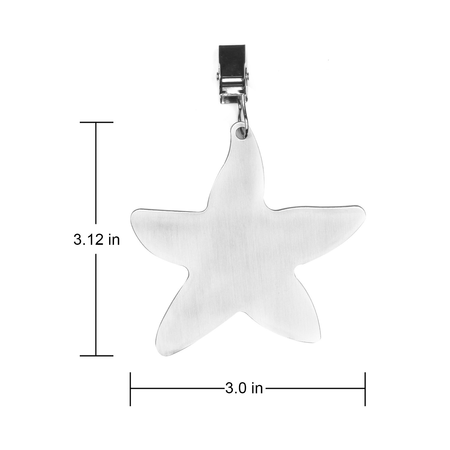 TEKEFT Set of 8 Stainless Steel Starfish Shaped Table Cover Tablecloth Weights
