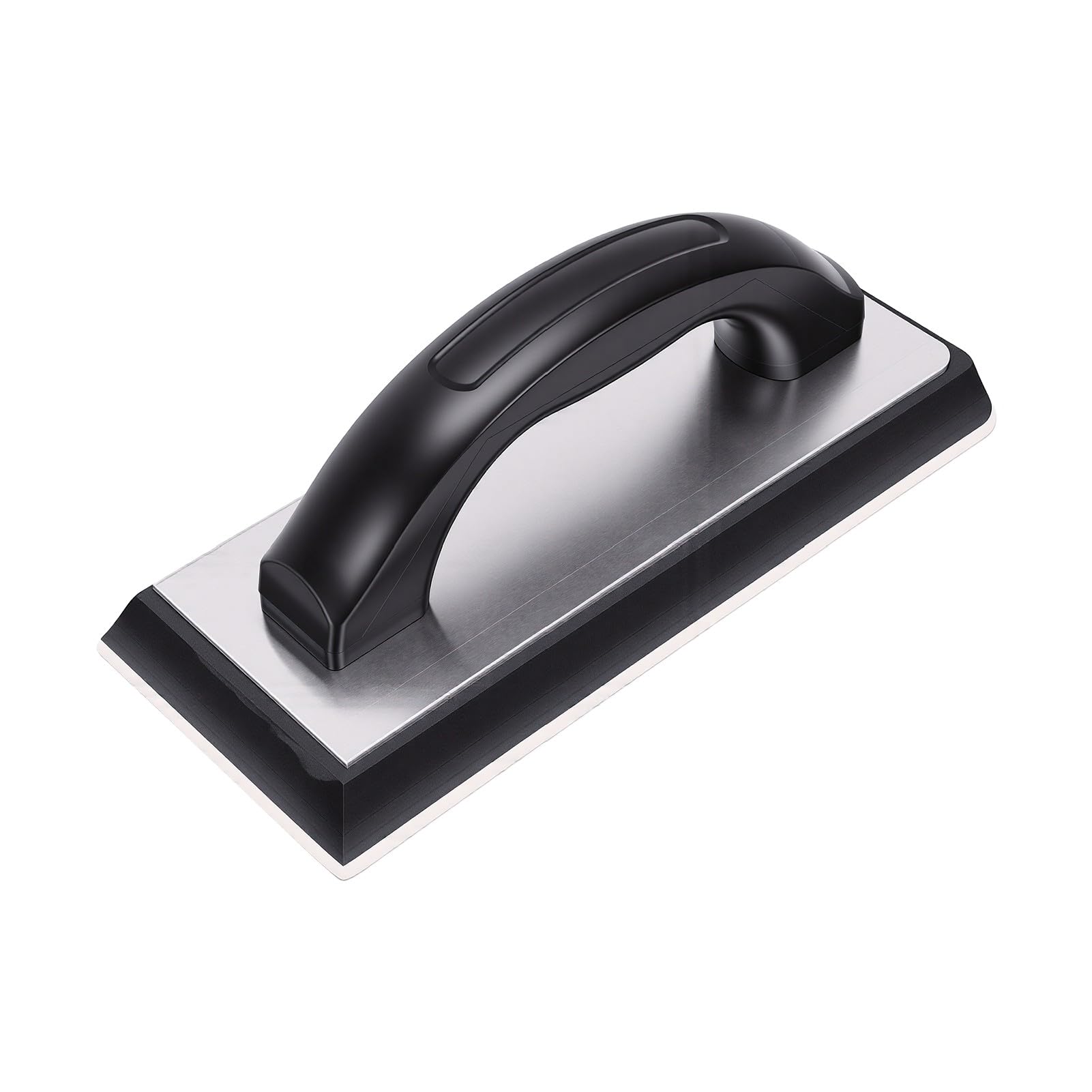 Garsent Cazzuola per Finitura Intonaco in Acciaio Inox, Set da 3 Cazzuole | Set di cazzuole per finitura murale con manici ergonomici, frattazzo in gomma, spugne per fughe per lavori su piastrelle e