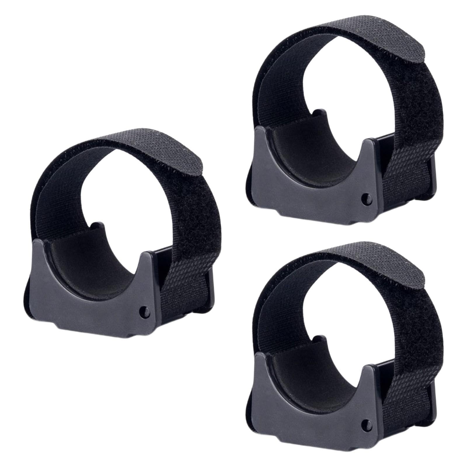 Colaxi Flashlight Mounting Bracket Flashlight Holder Portable Sturdy Rubber for 20mm to 50mm Grip Stand Flashlight Mount Holder Clip, 3 Piece