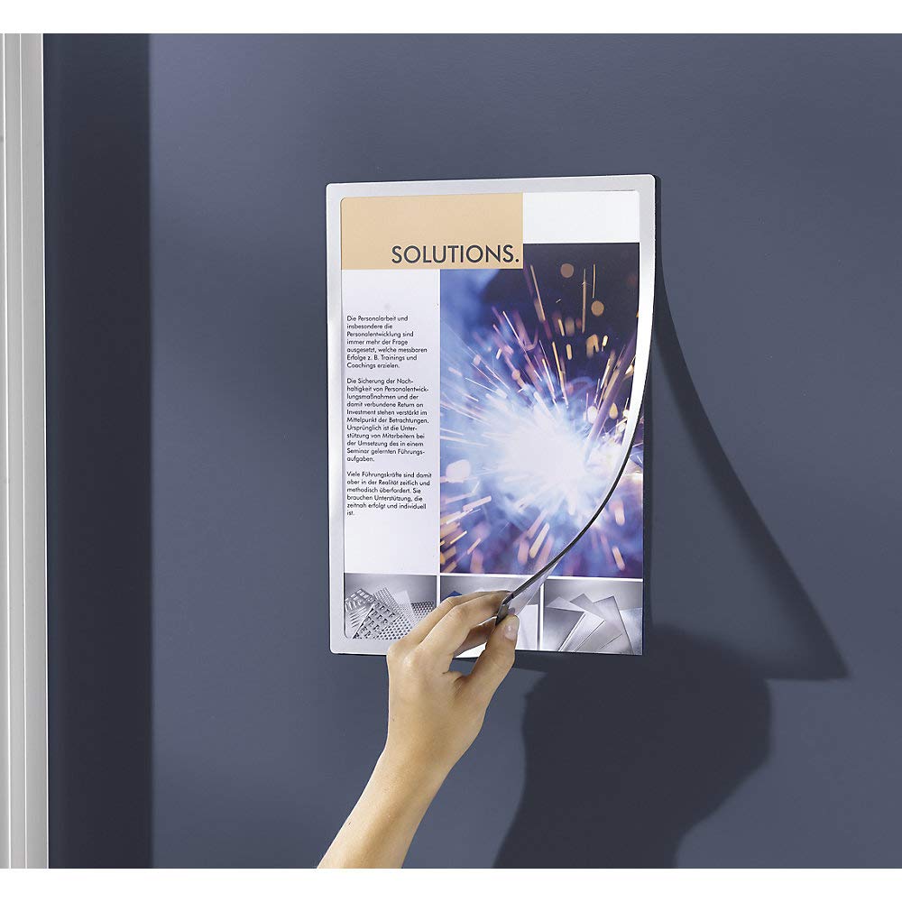 Magnetyczna teczka - srebrna krawędź - do formatu A4, zestaw 10 szt