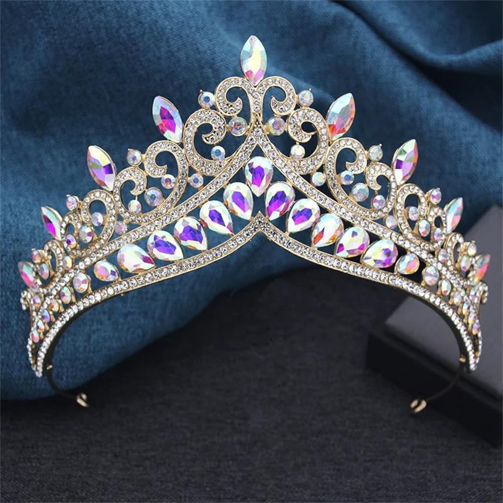 LNNSHX Braut Tiaras Krone für Frauen Braut Stirnbänder Party Diademe Hochzeit Haarschmuck Zubehör