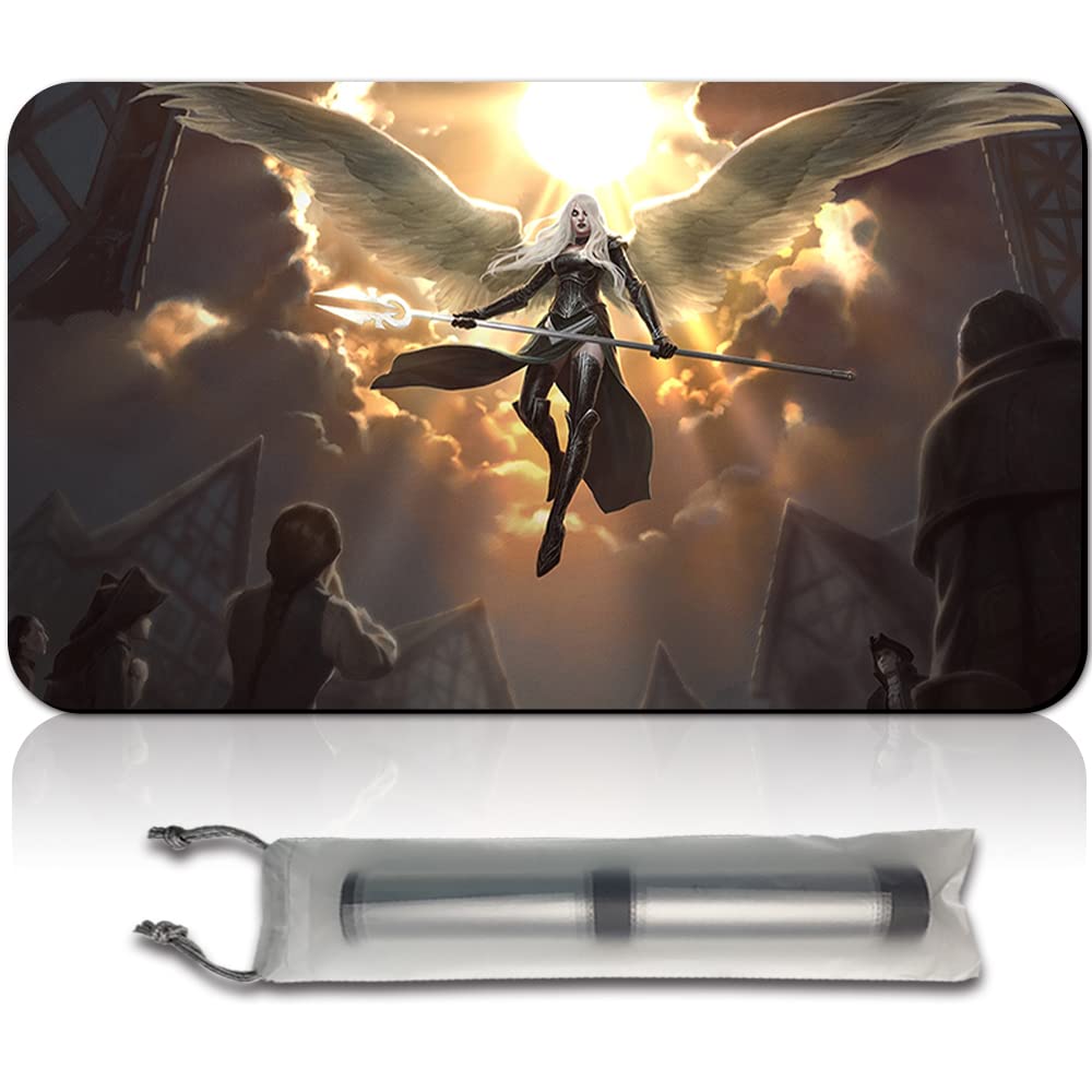 Four leaves Avacyn, Angel of Hope - MTG Spielmatten+Kostenlose wasserdichte Tasche,MTG Playmate Table Mat, MTG Mouse Pad,Dustproof and Waterproof for Supporting MTG Combat