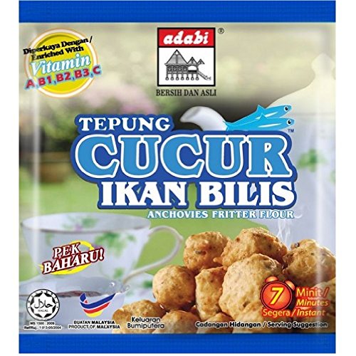 Adabi Tempura Cucur Ikan Bilis Anchovies Fritter Flour 200g (6 Pack) image 2