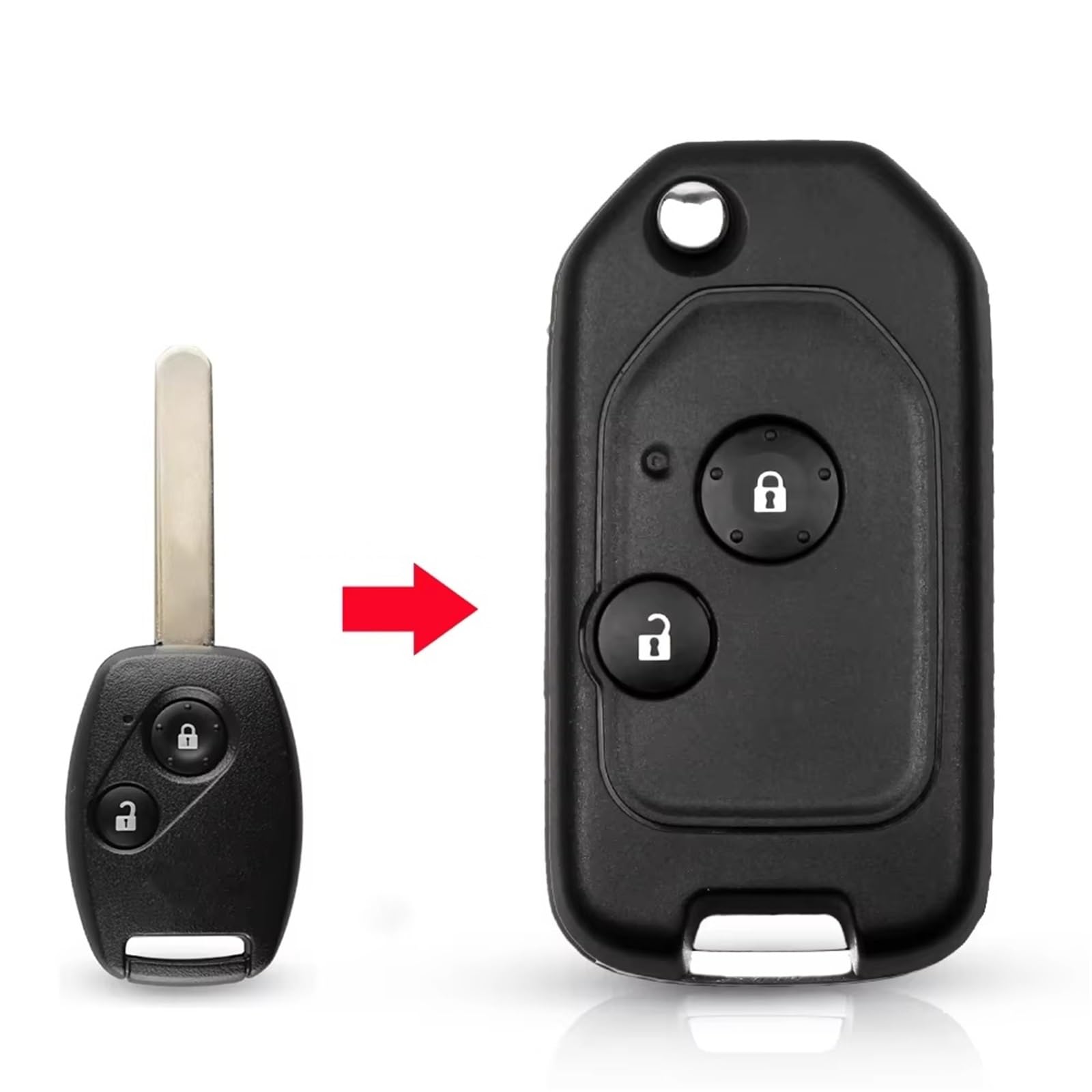 Compatibile Con Per CR-V 2007 2008 2009 2010 2011 2012 2013 2 3 4 Pulsanti Telecomando Di Ricambio Per Chiave Auto Ribaltabile(Model 7)