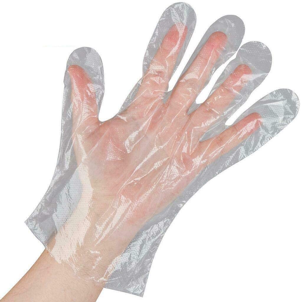 CT 100x PE-Handschuhe Einweghandschuhe Plastik Handschuhe transparent Large bei Günstiger Preis