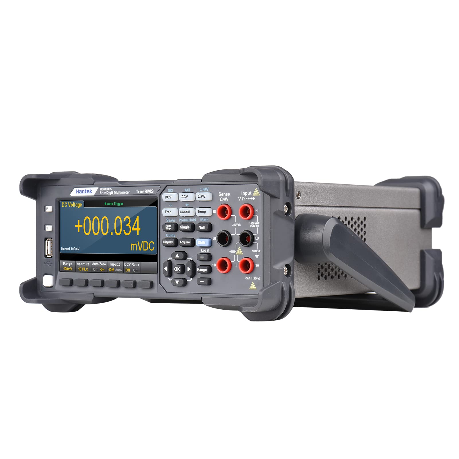 CATKOO HDM3055 Digital Desktop Multimeter High-Precision 5 1/2 Multimeter with 4.3'' LCD Display 30 kS/s Data Acquisition True RMS Temperature Tester