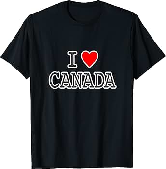 Amazon.co.jp: アイラブ CANADA カナダ（I Love ハート）【世界の国  